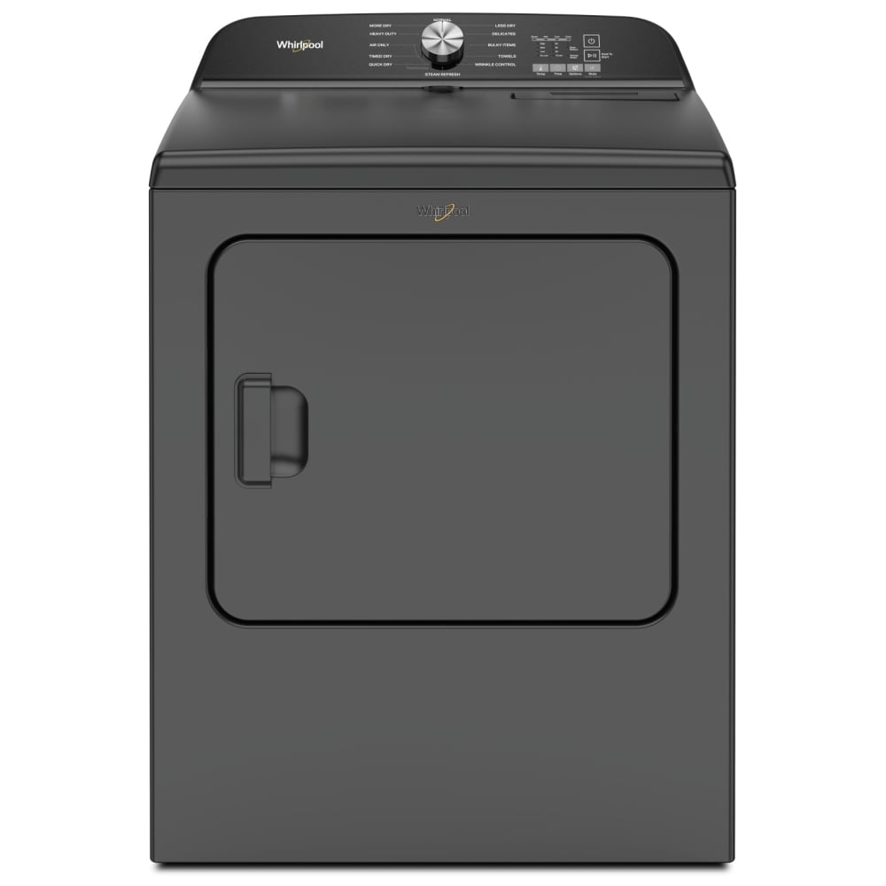 Whirlpool YWED6150PB Electric Dryer, 7 cu. ft. Dryer Capacity, 12 Dry Cycles, Steam Clean, 4 Temperature Settings, Vented
