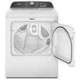 Whirlpool YWED6150PW Electric Dryer, 7 cu. ft. Dryer Capacity, 12 Dry Cycles, Steam Clean, 4 Temperature Settings, Vented, White colour