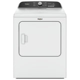 Whirlpool YWED6150PW Electric Dryer, 7 cu. ft. Dryer Capacity, 12 Dry Cycles, Steam Clean, 4 Temperature Settings, Vented, White colour