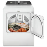 Whirlpool YWED6150PW Electric Dryer, 7 cu. ft. Dryer Capacity, 12 Dry Cycles, Steam Clean, 4 Temperature Settings, Vented, White colour