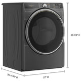 Whirlpool YWED6720RU Electric Dryer, 7.4 cu. ft. Dryer Capacity, 37 Dry Cycles, Steam Clean, 4 Temperature Settings, Vented, Stackable, Wifi Enabled, Black colour