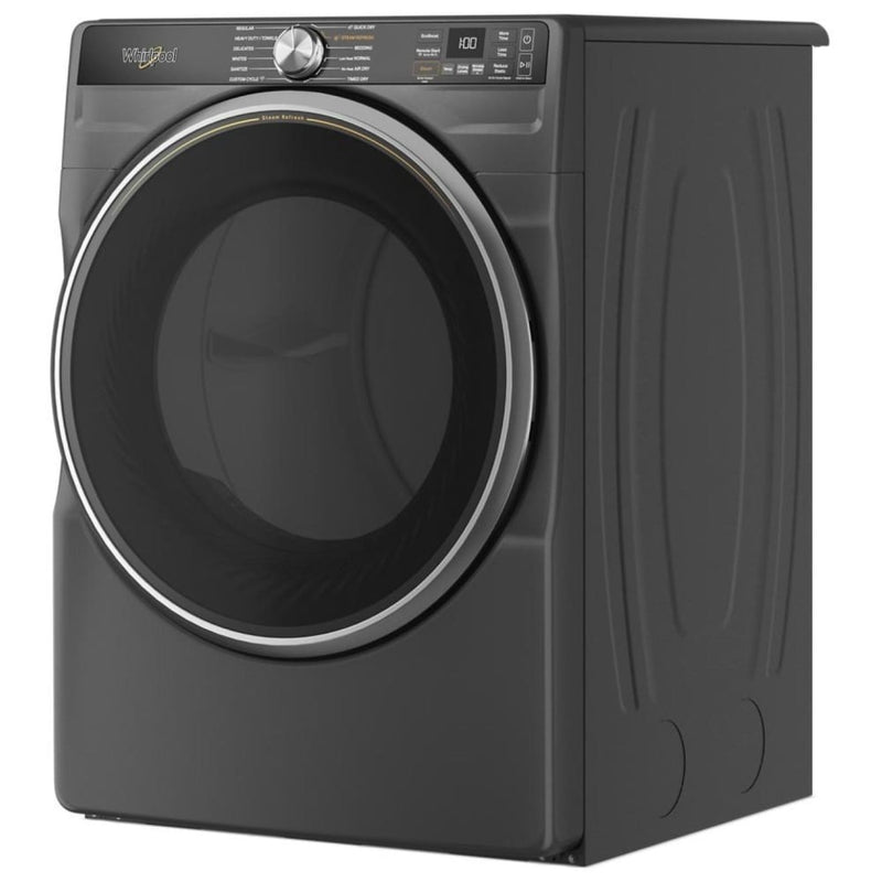 Whirlpool YWED6720RU Electric Dryer, 7.4 cu. ft. Dryer Capacity, 37 Dry Cycles, Steam Clean, 4 Temperature Settings, Vented, Stackable, Wifi Enabled, Black colour