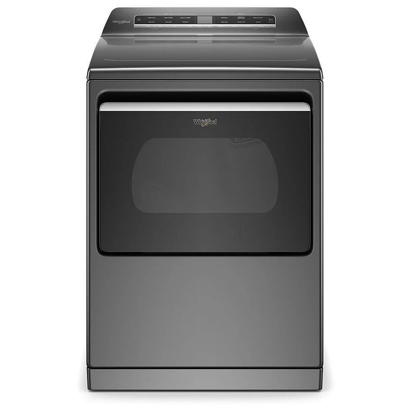 Whirlpool YWED7120HC Electric Dryer, 7.4 cu. ft. Dryer Capacity, 35 Dry Cycles, Steam Clean, 5 Temperature Settings, Vented, Wifi Enabled, Chrome Shadow colour