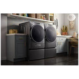 Whirlpool YWED8620HC Electric Dryer, 7.4 cu. ft. Dryer Capacity, 13 Dry Cycles, Steam Clean, 5 Temperature Settings, Vented, Stackable, Chrome Shadow colour