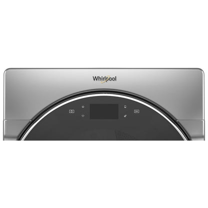 Whirlpool YWED9620HC Electric Dryer, 27 inch Width, 7.4 cu. ft. Capacity, Steam Clean, 5 Temperature Settings, Stackable, Steel Drum, Wifi Enabled, Grey colour