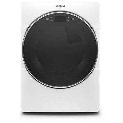Whirlpool YWED9620HW Electric Dryer, 27 inch Width, 7.4 cu. ft. Capacity, Steam Clean, 5 Temperature Settings, Stackable, Steel Drum, Wifi Enabled, White colour