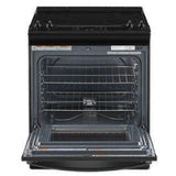 Whirlpool YWEE515S0LB Electric Range, 4.8 cu. ft. Capacity, 30 inch Exterior Width, 4 Burners, Storage Drawer, Self Clean, 3,000 W Highest Element, Black colour