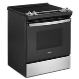 Whirlpool YWEE515S0LS Electric Range, 4.8 cu. ft. Capacity, 30 inch Exterior Width, 4 Burners, Storage Drawer, Self Clean, 3,000 W Highest Element, Stainless Steel colour