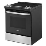 Whirlpool YWEE515S0LS Electric Range, 4.8 cu. ft. Capacity, 30 inch Exterior Width, 4 Burners, Storage Drawer, Self Clean, 3,000 W Highest Element, Stainless Steel colour