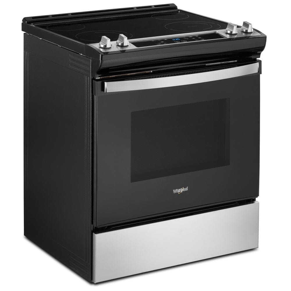 Whirlpool YWEE515S0LS Electric Range | 30" Capacity, Stainless Steel, Smart Features
