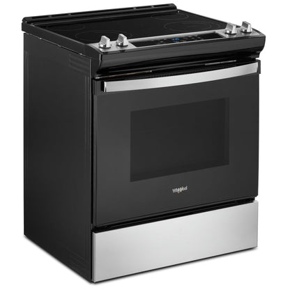 Whirlpool YWEE515S0LS Electric Range | 30" Capacity, Stainless Steel, Smart Features