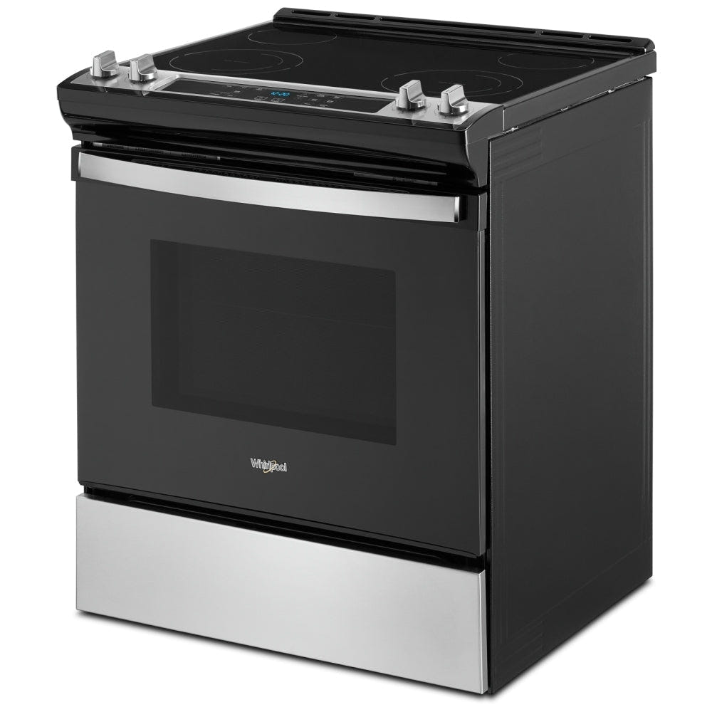 Whirlpool YWEE515S0LS Electric Range | 30" Capacity, Stainless Steel, Smart Features
