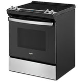 Whirlpool YWEE515S0LS Electric Range, 4.8 cu. ft. Capacity, 30 inch Exterior Width, 4 Burners, Storage Drawer, Self Clean, 3,000 W Highest Element, Stainless Steel colour