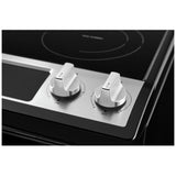 Whirlpool YWEE515S0LS Electric Range, 4.8 cu. ft. Capacity, 30 inch Exterior Width, 4 Burners, Storage Drawer, Self Clean, 3,000 W Highest Element, Stainless Steel colour