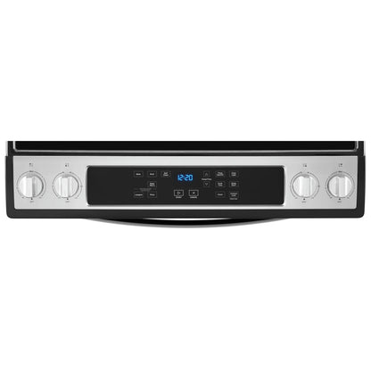 Whirlpool YWEE515S0LS Electric Range | 30" Capacity, Stainless Steel, Smart Features