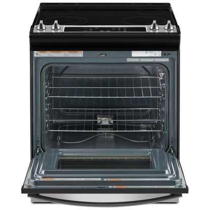 Whirlpool YWEE515S0LS Electric Range | 30" Capacity, Stainless Steel, Smart Features