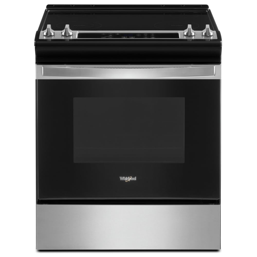 Whirlpool YWEE515S0LS Electric Range | 30" Capacity, Stainless Steel, Smart Features