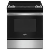 Whirlpool YWEE515S0LS Electric Range, 4.8 cu. ft. Capacity, 30 inch Exterior Width, 4 Burners, Storage Drawer, Self Clean, 3,000 W Highest Element, Stainless Steel colour