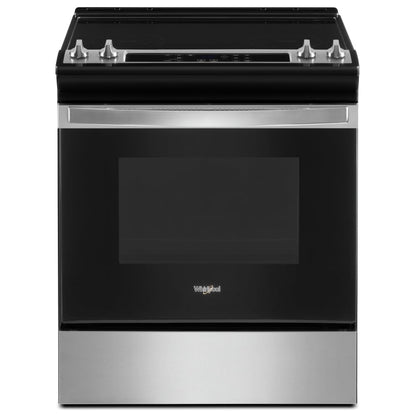 Whirlpool YWEE515S0LS Electric Range | 30" Capacity, Stainless Steel, Smart Features