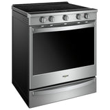 Whirlpool YWEE750H0HZ Electric Range, 6.4 cu. ft. Capacity, 30 inch Exterior Width, True Convection, 5 Burners, Storage Drawer, Yes, Self Clean, 3,000 W Highest Element, Stainless Steel colour