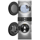 Whirlpool YWEF5727TR Laundry Center, Silver colour Washer: 5.2 cu. ft. Capacity, 28 inch Width, 12 Wash Cycles, Steam Clean, ENERGY STAR Certified, 1,160 RPM Spin Speed, Wifi Enabled Dryer: 7.4 cu. ft. Capacity, Electric