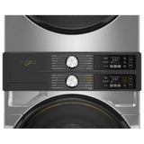 Whirlpool YWEF5727TR Laundry Center, Silver colour Washer: 5.2 cu. ft. Capacity, 28 inch Width, 12 Wash Cycles, Steam Clean, ENERGY STAR Certified, 1,160 RPM Spin Speed, Wifi Enabled Dryer: 7.4 cu. ft. Capacity, Electric