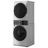 Whirlpool YWEF5727TR Laundry Center, Silver colour Washer: 5.2 cu. ft. Capacity, 28 inch Width, 12 Wash Cycles, Steam Clean, ENERGY STAR Certified, 1,160 RPM Spin Speed, Wifi Enabled Dryer: 7.4 cu. ft. Capacity, Electric