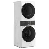 Whirlpool YWEF5727TW Laundry Center, White colour Washer: 5.2 cu. ft. Capacity, 28 inch Width, 12 Wash Cycles, Steam Clean, ENERGY STAR Certified, 1,160 RPM Spin Speed, Wifi Enabled Dryer: 7.4 cu. ft. Capacity, Electric