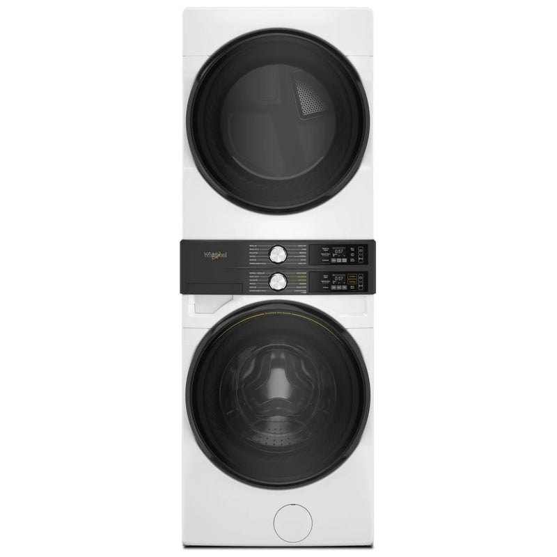 Whirlpool YWEF5727TW Laundry Center, White colour Washer: 5.2 cu. ft. Capacity, 28 inch Width, 12 Wash Cycles, Steam Clean, ENERGY STAR Certified, 1,160 RPM Spin Speed, Wifi Enabled Dryer: 7.4 cu. ft. Capacity, Electric