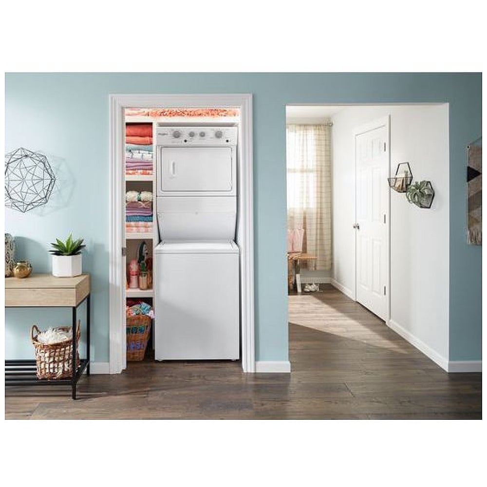Whirlpool YWET4027HW 27 1/4 inch Width Washer & Dryer Set
