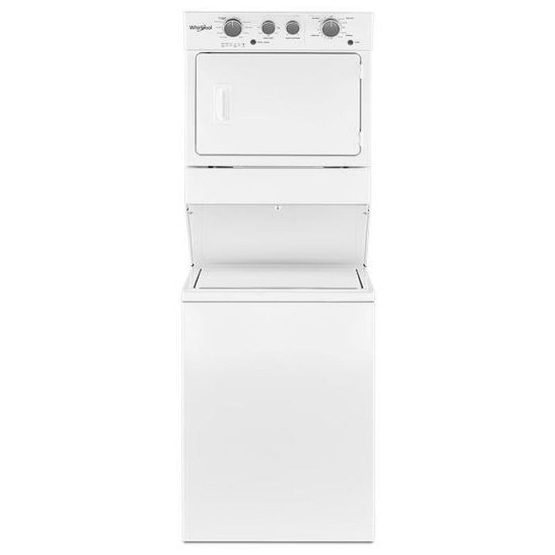 Whirlpool YWET4027HW Laundry Center, Contains Agitator, White colour
Washer: 3.5 cu. ft. Capacity, 27 inch Width, 8 Wash Cycles, 640 RPM Spin Speed
Dryer: 5.9 cu. ft. Capacity, Electric