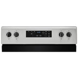 Whirlpool YWFC315S0JS Electric Range, 4.8 cu. ft. Capacity, 30 inch Exterior Width, 4 Burners, Storage Drawer, Self Clean, 2,400 W Highest Element, Stainless Steel colour