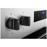 Whirlpool YWFC315S0JS Electric Range, 4.8 cu. ft. Capacity, 30 inch Exterior Width, 4 Burners, Storage Drawer, Self Clean, 2,400 W Highest Element, Stainless Steel colour