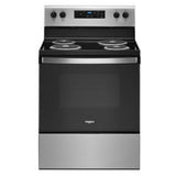Whirlpool YWFC315S0JS Electric Range, 4.8 cu. ft. Capacity, 30 inch Exterior Width, 4 Burners, Storage Drawer, Self Clean, 2,400 W Highest Element, Stainless Steel colour