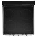 Whirlpool YWFE50M4HS Electric Range, 2.96 cu. ft. Capacity, 24 inch Exterior Width, 4 Burners, Storage Drawer, Manual Clean, 2,000 W Highest Element, Stainless Steel colour