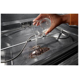 Whirlpool YWFES3330RB Electric Range, 5.3 cu. ft. Capacity, 30 inch Exterior Width, 5 Burners, Storage Drawer, Steam Clean, 3,000 W Highest Element, Black colour