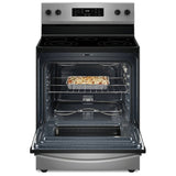 Whirlpool YWFES3330RZ Electric Range, 5.3 cu. ft. Capacity, 30 inch Exterior Width, 5 Burners, Storage Drawer, Steam Clean, 3,000 W Highest Element, Stainless Steel colour