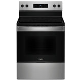 Whirlpool YWFES3330RZ Electric Range, 5.3 cu. ft. Capacity, 30 inch Exterior Width, 5 Burners, Storage Drawer, Steam Clean, 3,000 W Highest Element, Stainless Steel colour