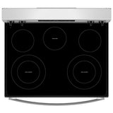 Whirlpool YWFES3330RZ Electric Range, 5.3 cu. ft. Capacity, 30 inch Exterior Width, 5 Burners, Storage Drawer, Steam Clean, 3,000 W Highest Element, Stainless Steel colour