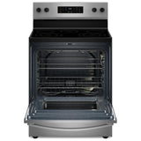 Whirlpool YWFES3330RZ Electric Range, 5.3 cu. ft. Capacity, 30 inch Exterior Width, 5 Burners, Storage Drawer, Steam Clean, 3,000 W Highest Element, Stainless Steel colour
