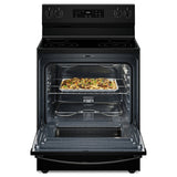 Whirlpool YWFES3530RB Electric Range, 5.3 cu. ft. Capacity, 30 inch Exterior Width, 4 Burners, Storage Drawer, Self Clean, 3,000 W Highest Element, Black colour