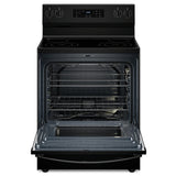 Whirlpool YWFES3530RB Electric Range, 5.3 cu. ft. Capacity, 30 inch Exterior Width, 4 Burners, Storage Drawer, Self Clean, 3,000 W Highest Element, Black colour