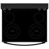 Whirlpool YWFES3530RB Electric Range, 5.3 cu. ft. Capacity, 30 inch Exterior Width, 4 Burners, Storage Drawer, Self Clean, 3,000 W Highest Element, Black colour