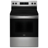 Whirlpool YWFES3530RS Electric Range, 5.3 cu. ft. Capacity, 30 inch Exterior Width, 4 Burners, Storage Drawer, Self Clean, 3,000 W Highest Element, Stainless Steel colour
