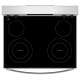 Whirlpool YWFES3530RS Electric Range, 5.3 cu. ft. Capacity, 30 inch Exterior Width, 4 Burners, Storage Drawer, Self Clean, 3,000 W Highest Element, Stainless Steel colour