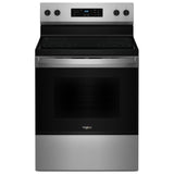 Whirlpool YWFES3530RS Electric Range, 5.3 cu. ft. Capacity, 30 inch Exterior Width, 4 Burners, Storage Drawer, Self Clean, 3,000 W Highest Element, Stainless Steel colour