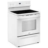 Whirlpool YWFES3530RW Electric Range, 5.3 cu. ft. Capacity, 30 inch Exterior Width, 4 Burners, Storage Drawer, Self Clean, 3,000 W Highest Element, White colour