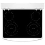 Whirlpool YWFES3530RW Electric Range, 5.3 cu. ft. Capacity, 30 inch Exterior Width, 4 Burners, Storage Drawer, Self Clean, 3,000 W Highest Element, White colour