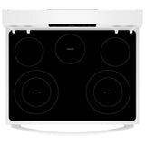 Whirlpool YWFES4530SW Electric Range, 5.3 cu. ft. Capacity, 30 inch Exterior Width, Convection, 5 Burners, Storage Drawer, Air Fry, Steam Clean, 3,000 W Highest Element, White colour