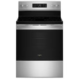 Whirlpool YWFES4530SZ Electric Range, 5.3 cu. ft. Capacity, 30 inch Exterior Width, Convection, 5 Burners, Storage Drawer, Air Fry, Steam Clean, 3,000 W Highest Element, FingerPrint Ressistant Sta colour
